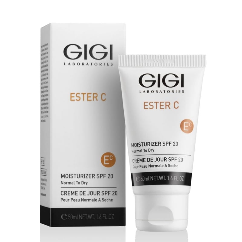 GIGI Ester C Moisturizing Cream SPF 20 50 ml – Дълбоко хидратиращ дневен крем с витамин C, хиалуронова киселина и анти-ейдж защита