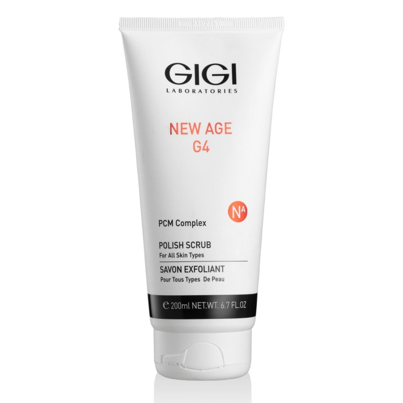 Нежен ексфолиращ скраб с бамбук и пептиди GIGI New Age G4 Polish Scrub 200 ml