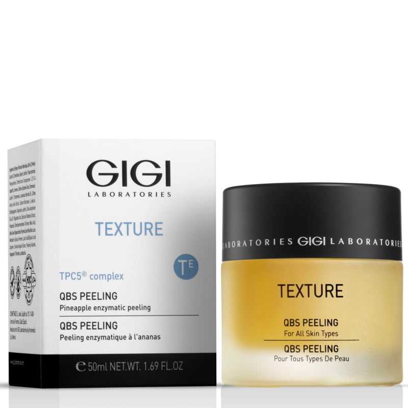 Ензимен пилинг за изглаждане и озаряване със спирулина и TPC5 комплекс GIGI Texture QBS Peeling 50 ml — 2