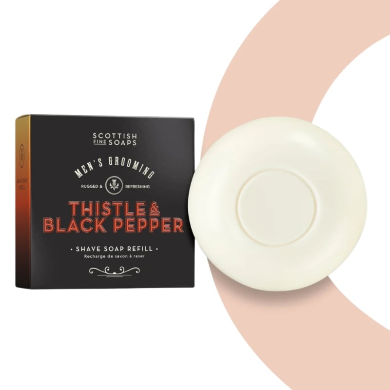 Сапун за бръснене с Трън и Пипер Scottish Fine Soaps Men's Grooming Thistle & Black Pepper Shave Soap 100g — 2