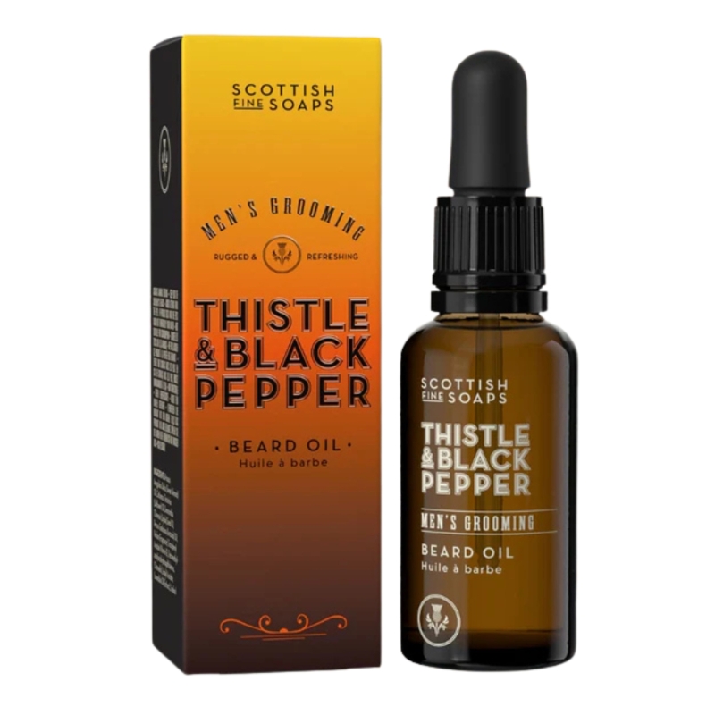 Олио за брада Scottish Fine Soaps Men's Grooming Thistle & Black Pepper Beard Oil 30ml