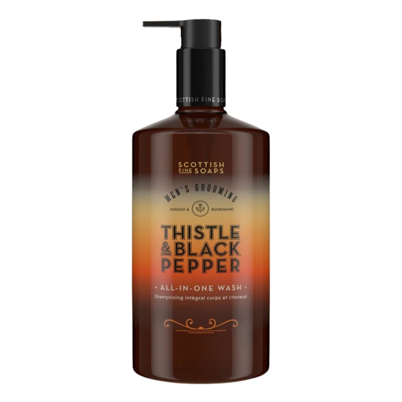 Измиващ гел 3в1 с Трън и Пипер Scottish Fine Soaps Men's Grooming Thistle & Black Pepper All-In-One Wash 500ml