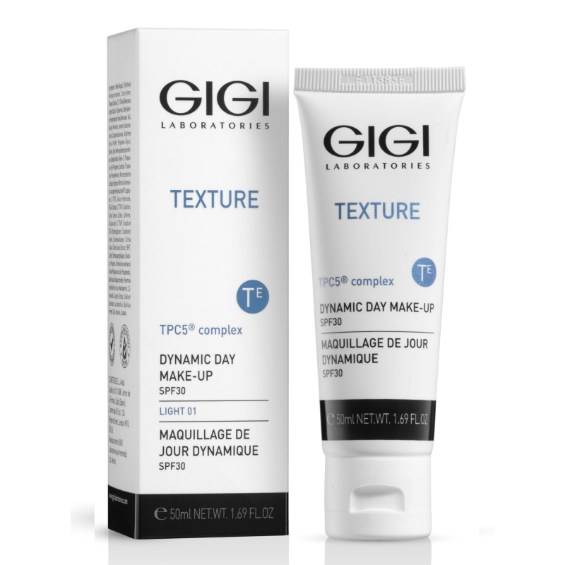 Тониран дневен крем с SPF 30 за изравняване на тена GIGI Texture Dynamic Day Make-up 50 ml