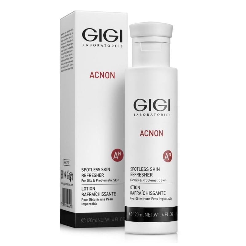 Освежаващ тоник за акнеична и мазна кожа с гликолова киселина GIGI Acnon Spotless Skin Refreshener 120 ml