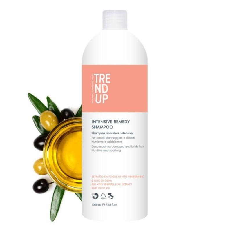Възстановяващ шампоан за изтощена коса с масло от Маслина Edelstein Professional Trend Up Intensive Remedy Shampoo 1000 ml