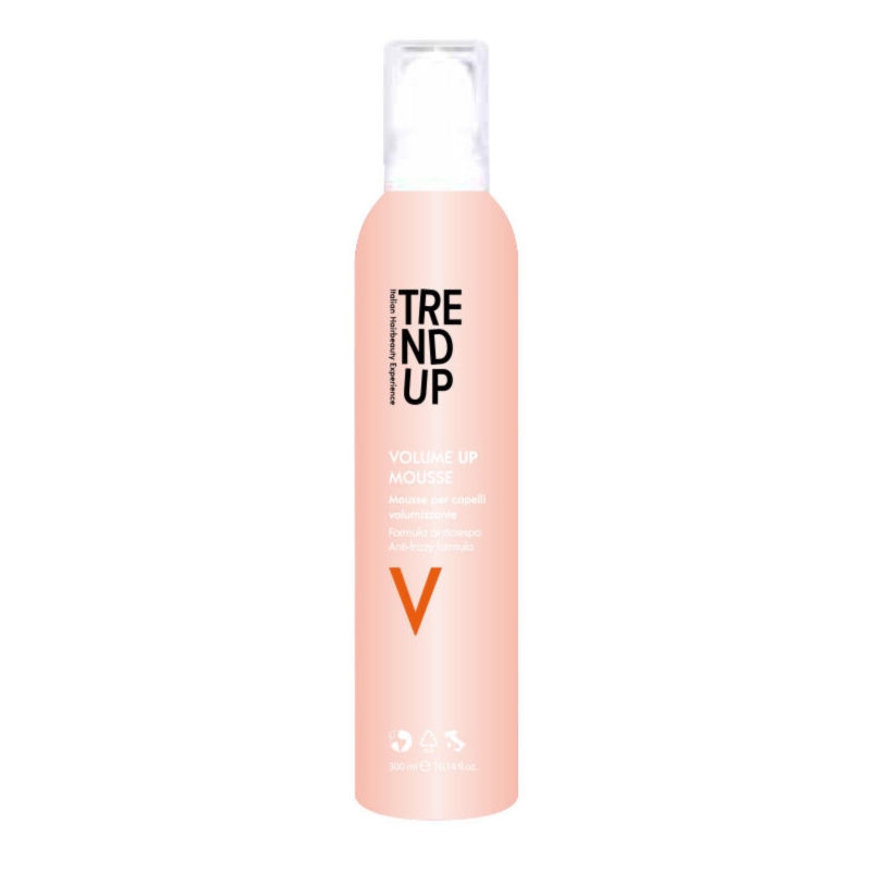 Пяна за максимален обем и силна фиксация с растителен кератин Trend Up Volume Up Mousse 300 ml