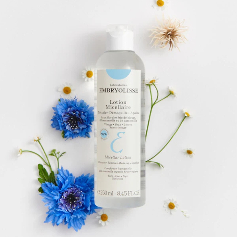 Нежна мицеларна вода за почистване и дегримиране с флорални води Embryolisse Micellar Lotion 250 ml — 2
