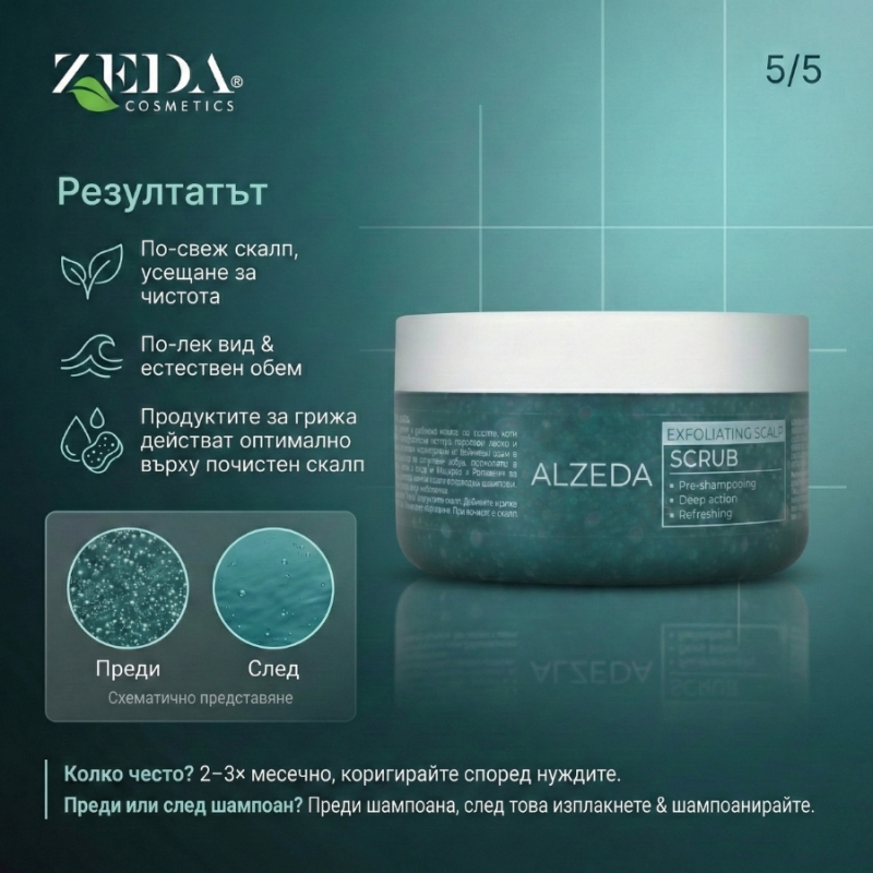 Alzeda Exfoliating Scalp Scrub 250 ml — 7