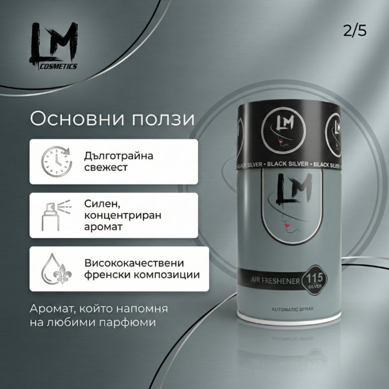 Освежител за въздух LM 2!2 250ml 115 ( пълнител за електронен ароматизатор ) — 3