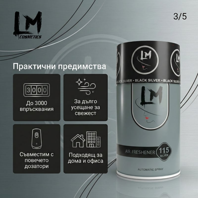 Освежител за въздух LM 2!2 250ml 115 ( пълнител за електронен ароматизатор ) — 4