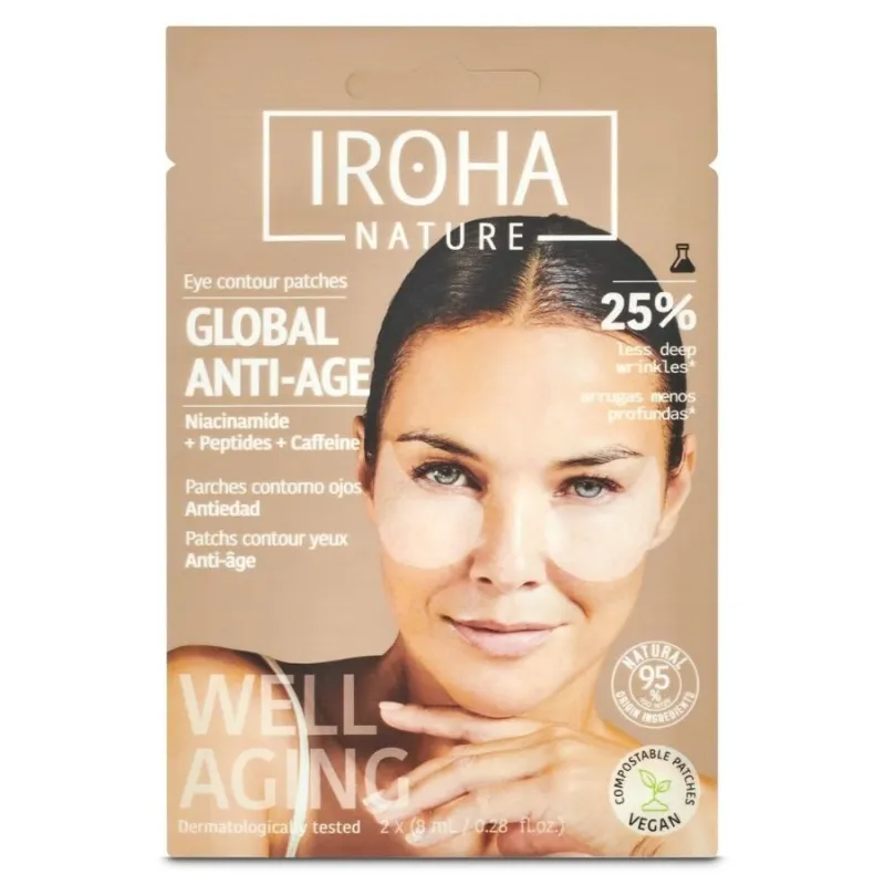 Пачове за очи с Ниацинамид и Пептиди Iroha Eye Contour Patches Global Anti-age with Niacinamide — 2