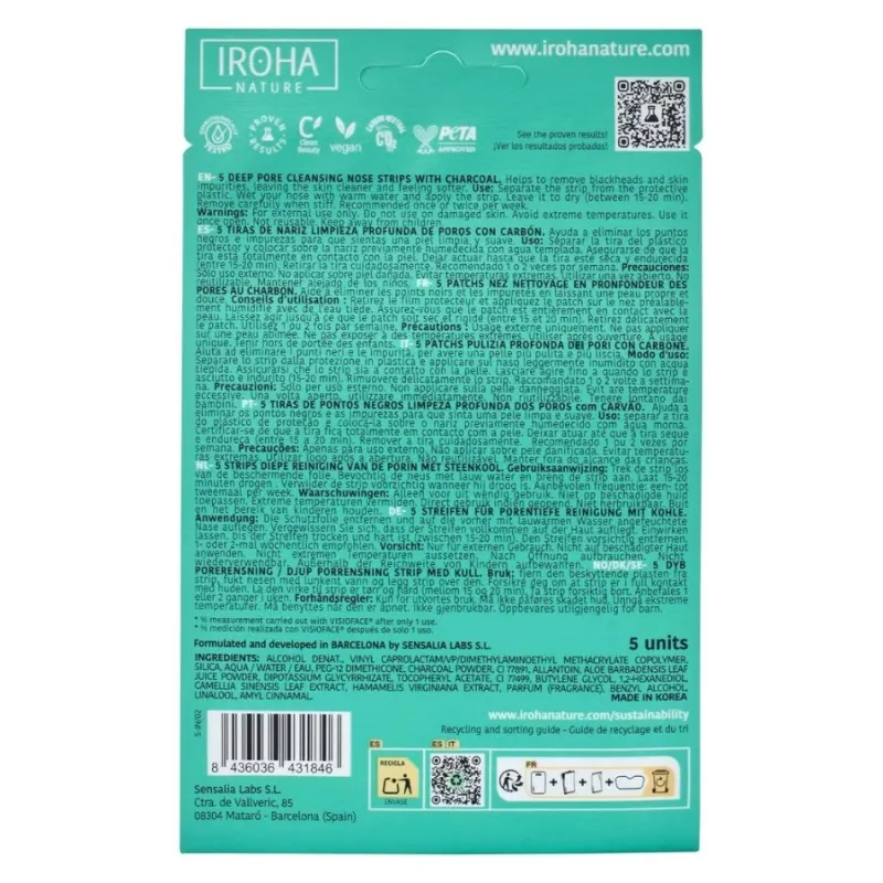 IROHA Nature Deep Cleansing Nose Strips 3 pcs — 4