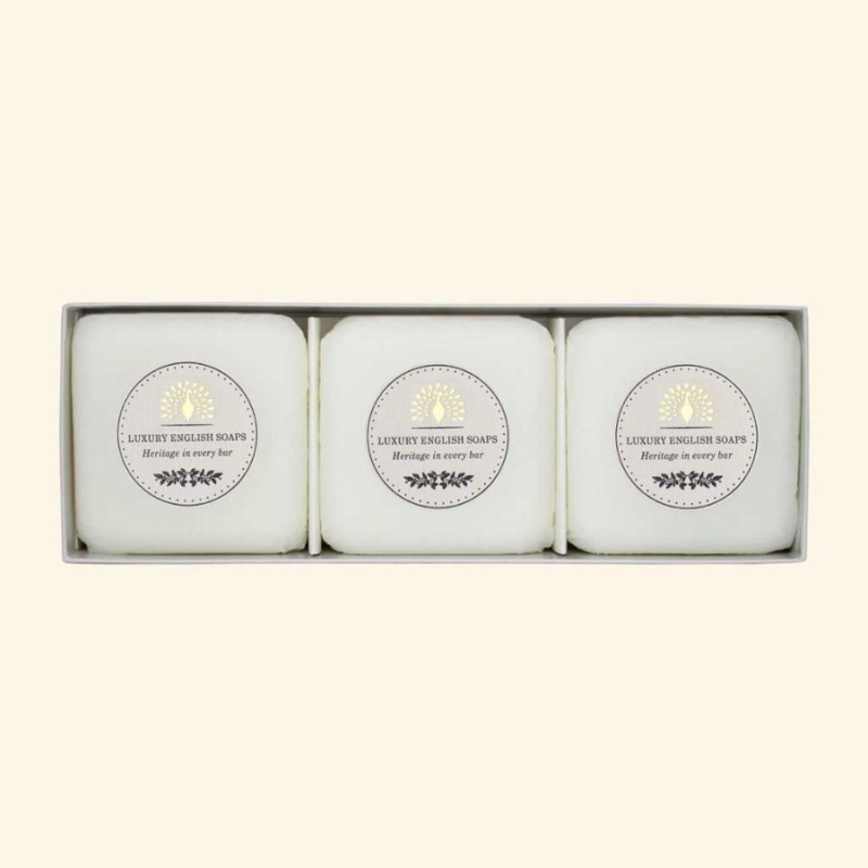 Комплект луксозни сапуни в кутия с Лимон и Мандарина The English Soap Company Lemon & Mandarine Soap 3x100g — 2