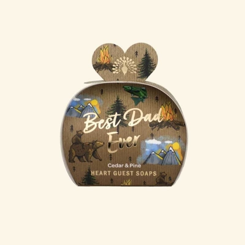 Мини сапуни The English Soap Company Best Dad Ever Heart Guest Soaps 3 x 20 g