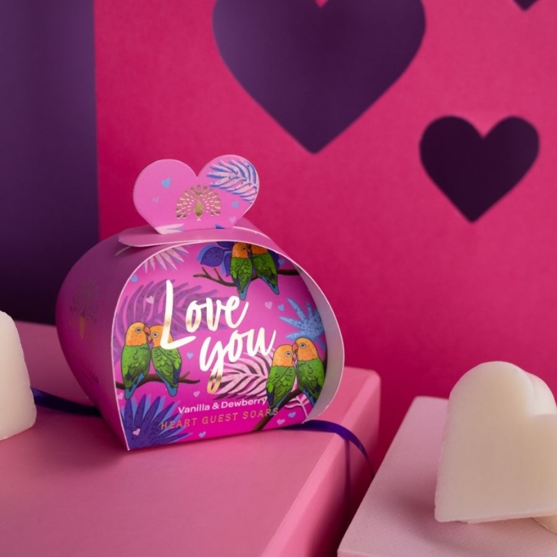 Мини сапуни The English Soap Company Love You Heart Guest Soaps 3 x 20 g — 2