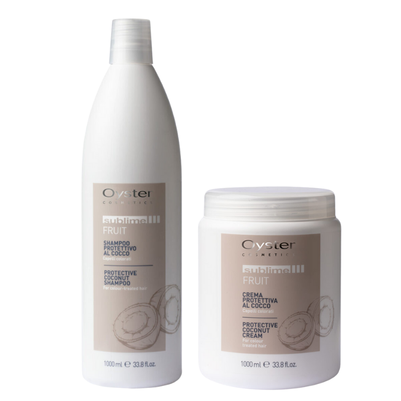 Защитен сет шампоан и маска с кокос за боядисана коса Oyster Professional Protecting Shampoo + Coconut Mask Set
