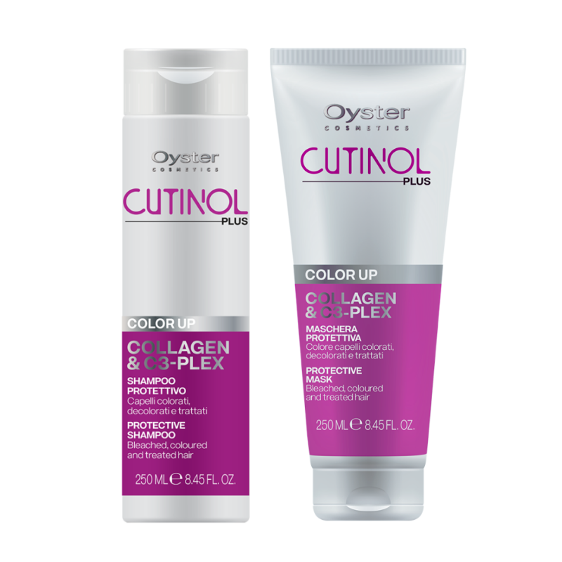 Защитен сет шампоан и маска за боядисана коса с колаген Oyster Professional Cutinol Plus Color Up Shampoo + Mask Set