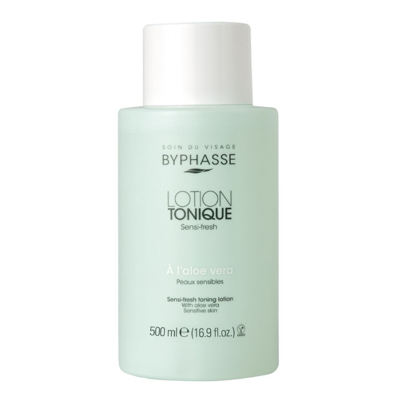 Почистващ тоник за чувствителна кожа с алое вера Byphasse Sensi-fresh Lotion with Aloe Vera Sensitive Skin 500ml
