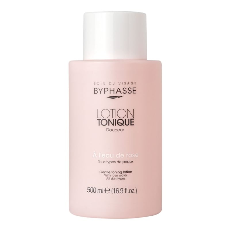 Byphasse Gentle Toning Lotion with Rosewater All Skin Types 500ml
