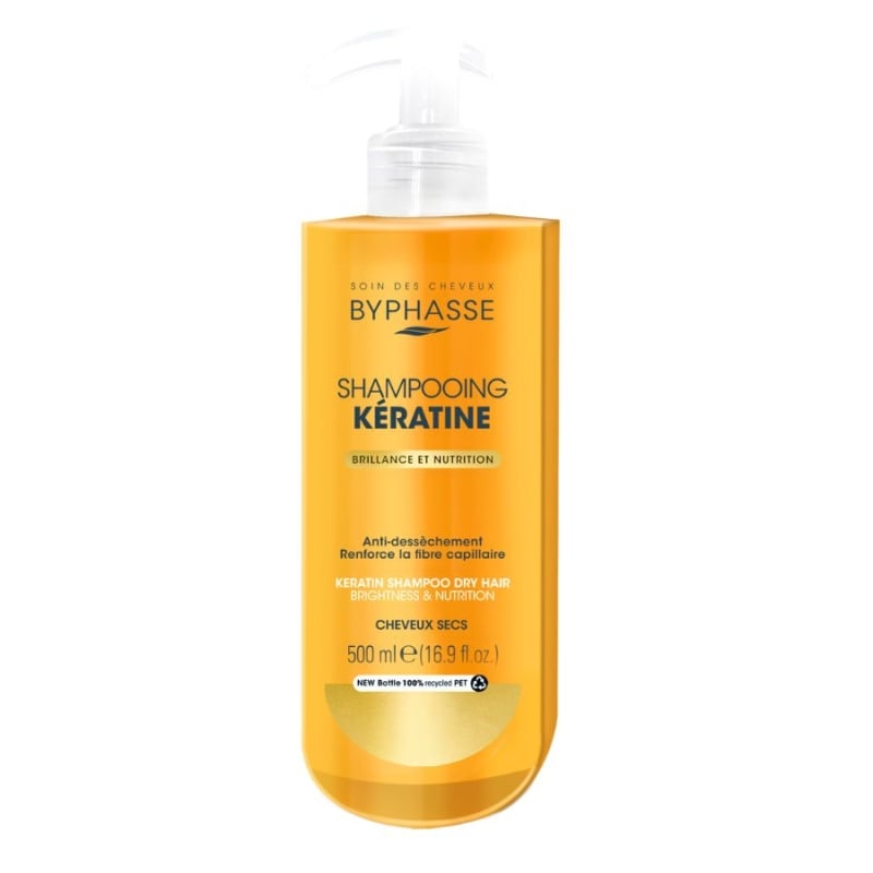 Кератинов шампоан за коса Byphasse Keratin Shampoo 520ml