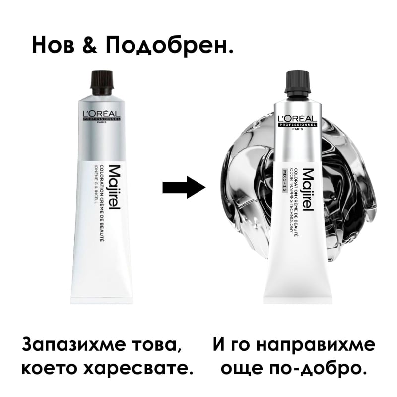 Трайна боя за коса с до 100% покритие на бели коси - L'Oréal Professionnel Majirel Hair Color 60 ml — 2