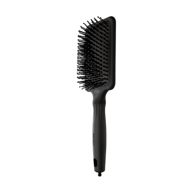 Четка за разресване Olivia Garden Expert Care Rectangular Nylon Bristles Black Label L — 3