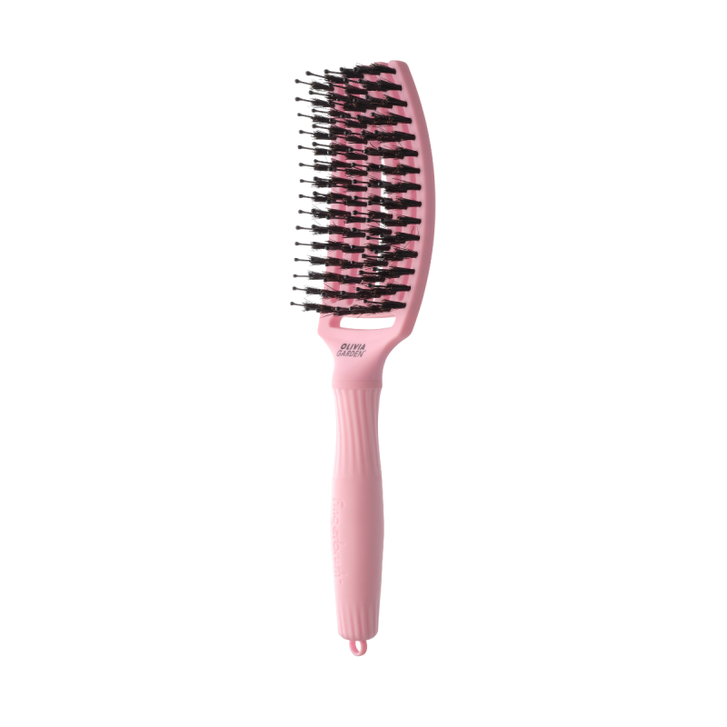 Четка за разресване със смесен косъм Olivia Garden Fingerbrush Think Pink 25 Jaipur Rose — 3