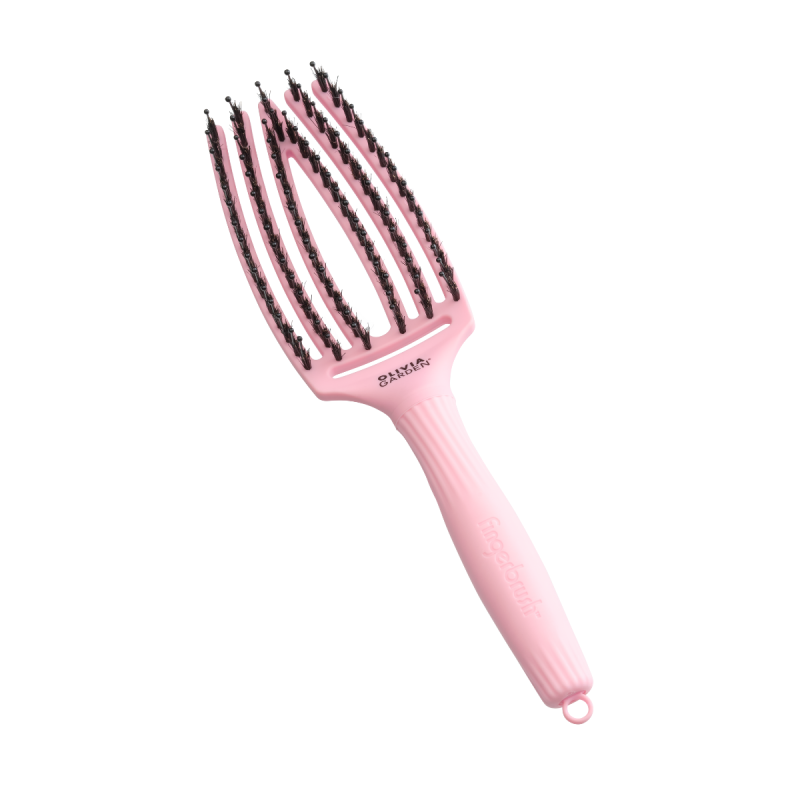 Четка за разресване със смесен косъм Olivia Garden Fingerbrush Think Pink 25 Jaipur Rose — 4