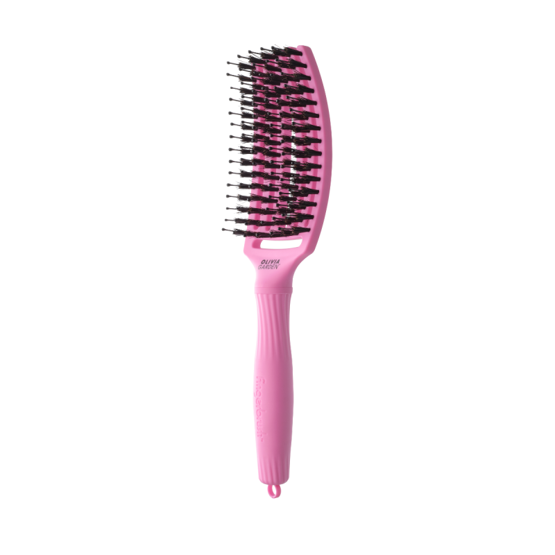 Четка за разресване със смесен косъм Olivia Garden Fingerbrush Think Pink 25 Pink Tokyo — 3