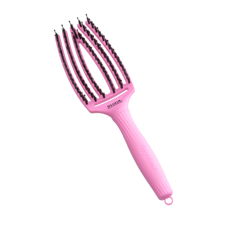 Четка за разресване със смесен косъм Olivia Garden Fingerbrush Think Pink 25 Pink Tokyo — 4