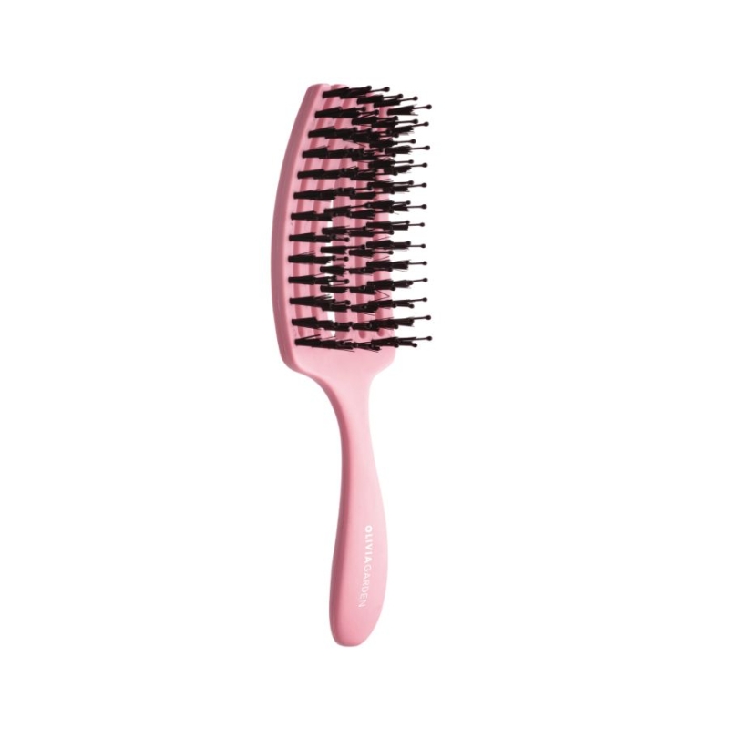 Мини четка за коса Olivia Garden Fingerbrush Care Mini Pink — 3