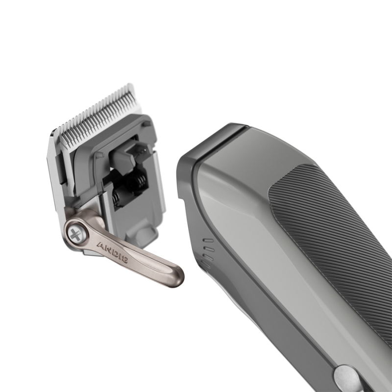 Професионална машинка за подстригване с taper нож и 12 магнитни гребена Andis reVITE Taper Blade Grey — 6