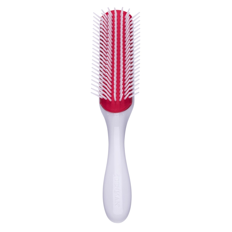 Четка за разресване, изглаждане и оформяне за плътна и гъста коса Denman D3 CROWN White