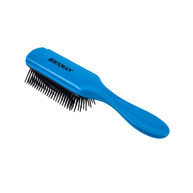 Четка за разресване, стилизиране и сушене с 9 реда зъбчета Denman D4 BLUE SANTORINI — 3