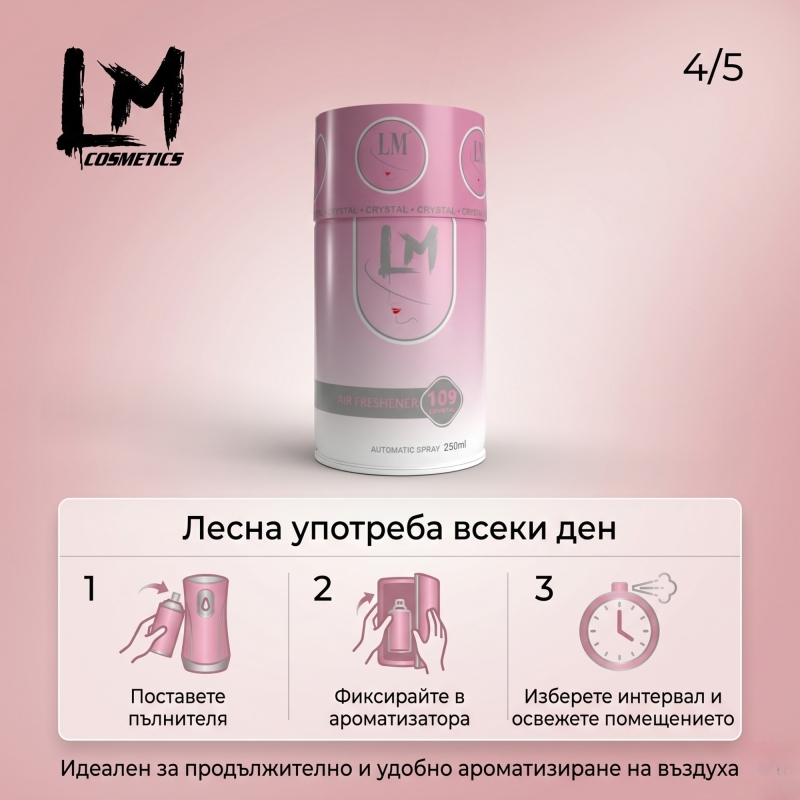 Освежител за въздух LM VRS Crystal 250ml 109 ( пълнител за електронен ароматизатор ) — 5