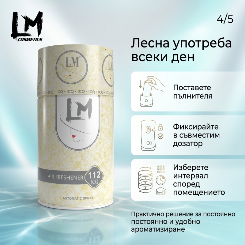 Освежител за въздух LM ICQ 250ml 112 ( пълнител за електронен ароматизатор ) — 5
