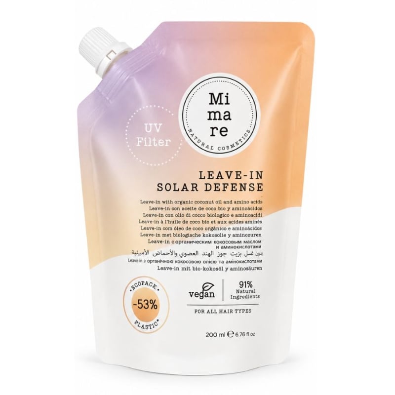 Крем без отмиване за защита срещу слънце, сухота и фриз ефект MIMARE Solar Defense Leave-In 200 ml