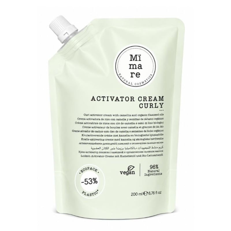 Крем за къдрава коса за дефинирани къдрици и анти фриз ефект MIMARE Curly Method Leave-In Cream 200 ml