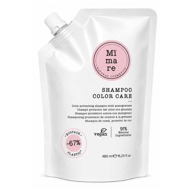 Шампоан за боядисана коса за защита на цвета, блясък и мекота MIMARE Color Care Shampoo 480 ml