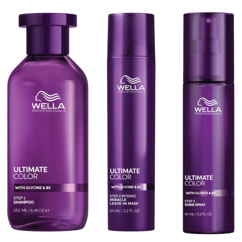 Комплект за интензивна грижа и блясък за боядисана коса Wella Professionals Ultimate Color Set 3 pcs