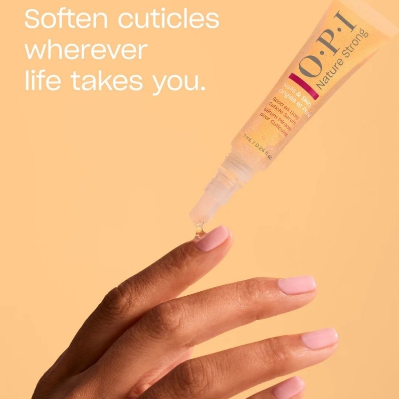 Веган серум за кожички и нокти с подхранваща грижа OPI Nature Strong Good As Gold Cuticle Serum 7 ml — 3