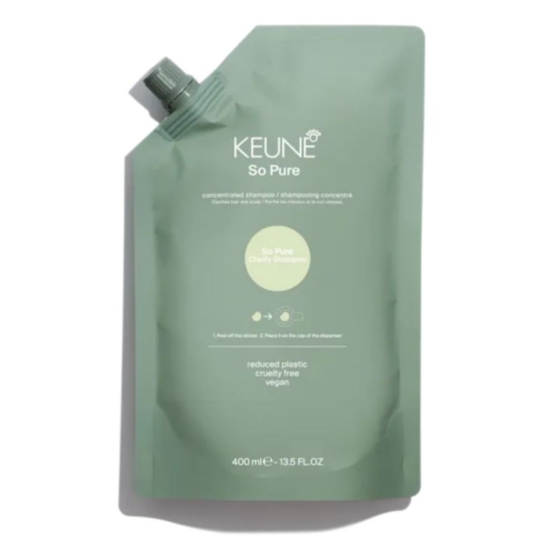 Детокс шампоан за мазна коса и дълбоко почистване Keune So Pure Clarify Shampoo Refill 400 ml