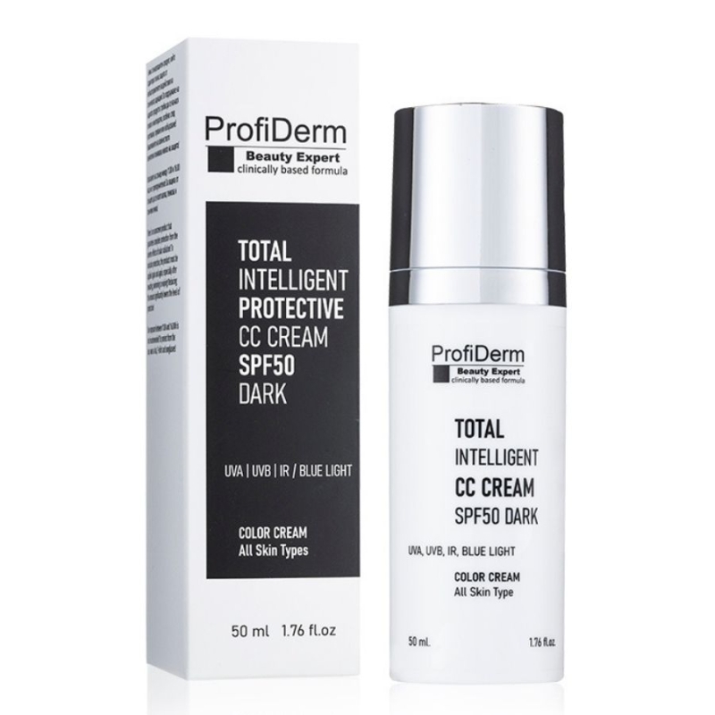 Защитен тониран крем Profiderm TIPI CC Cream SPF50 50 ml Dark — 2